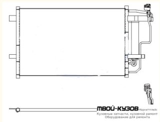 3 КОНДЕНСАТОР КОНДИЦИОНЕРА для Mazda 3 (2009-)