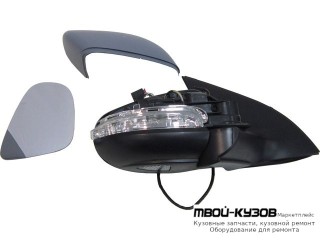ЗЕРКАЛО ПРАВАЯ СТОРОНА ЭЛЕКТР С ПОДОГРЕВОМ , УКАЗАТЕЛЬ ПОВОРОТА , С КРЫШК (КИТАЙ) для Volkswagen GOLF VI (2009-2011)