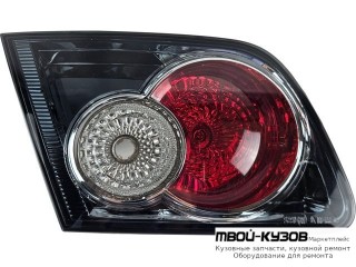 ФОНАРЬ ЗАДНИЙ ВНУТРЕН ЛЕВАЯ СТОРОНА (СЕДАН) (ХЭТЧБЭК) ВНУТРИ (DEPO) ЧЁРНЫЙ для Mazda 6 (2002-2007)