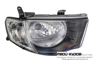 ФАРА ПРАВАЯ СТОРОНА ПОД КОРРЕКТОР УКАЗАТЕЛЬ ПОВОРОТА (DEPO) ПРОЗРАЧНЫЙН для Mitsubishi L200 (2005-)