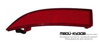 ФОНАРЬ-КАТАФОТ ЛЕВАЯ СТОРОНА В ЗАДНИЙ БАМПЕР (ТАЙВАНЬ) для Renault LOGAN / SANDERO (2014-)