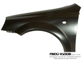 КРЫЛО ПЕРЕДНИЙ ЛЕВАЯ СТОРОНА (СЕДАН) С ОТВ ПОД ПОВТОРИТЕЛЬ (Тайвань) для Chevrolet LACETTI (2004-) / DAEWOO NUBIRA (2004-)