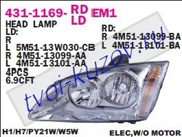 focus фара левая (под механический и электро корректор) 431-1169L-LDEM1