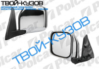 PAJERO/MON 91-97 ЗЕРКАЛО R МЕХАН.ХРОМИРОВАНН