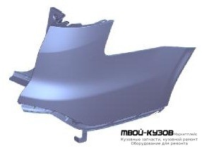 БОКОВИНА БАМПЕРА ЗАДНИЙ ПРАВАЯ СТОРОНА ГРУНТ (УНИВЕРСАЛ) (ТАЙВАНЬ) для Ford FOCUS (2011-2014)