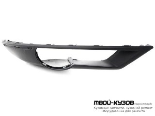 СПОЙЛЕР БАМПЕРА ПЕРЕДНИЙ ПРАВАЯ СТОРОНА С ОТВ ПОД МОЛДИНГ , П/ПРОТИВОТУМ (ТАЙВАНЬ) для Audi Q7 (2006-)