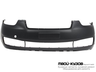 БАМПЕР ПЕРЕДНИЙ ЧЁРНЫЙ (КИТАЙ) для Hyundai VERNA (2006-)