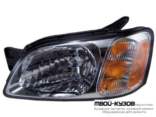 ФАРА ЛЕВАЯ СТОРОНА (USA) ОДНОЛАМП (EAGLE EYES) С ЖЕЛТ для Subaru LEGACY (2000-2004)