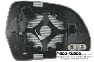 СТЕКЛО ЗЕРКАЛА ЛЕВАЯ СТОРОНА С ПОДОГРЕВОМ (ASPHERICAL) (ТАЙВАНЬ) для Skoda OCTAVIA (2008-2012), Audi A8 (1994-2002) (2003-), Skoda SUPERB (2008-2015), Audi A3 (2008-2011), Audi A4 (2007-2011), Audi A5 (2007-), Audi A6 (2008-2010)