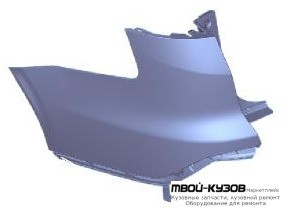 БОКОВИНА БАМПЕРА ЗАДНИЙ ЛЕВАЯ СТОРОНА ГРУНТ (УНИВЕРСАЛ) (ТАЙВАНЬ) для Ford FOCUS (2011-2014)