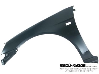 КРЫЛО ПЕРЕДНИЙ ЛЕВАЯ СТОРОНА С ОТВ ПОД ПОВТОРИТЕЛЬ (СЕДАН) (КУПЕ) (ТАЙВАНЬ) для Honda CIVIC СЕДАН / КУПЕ (2001-2003) ХЭТЧБЭК (2001-2005)