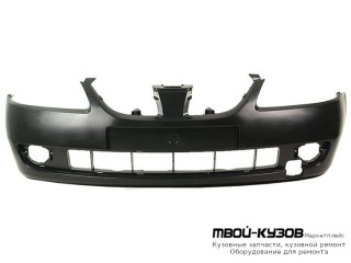 БАМПЕР ПЕРЕДНИЙ ЧЁРНЫЙ (ТАЙВАНЬ) для Nissan ALMERA N16E (2002-)