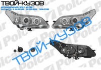 C4 05- ФАРЫ ТЮНИНГ АНГЕЛЬСКИЕ ГЛАЗКИ ХРОМ КОМПЛЕКТ