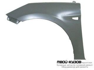 КРЫЛО ПЕРЕДНИЙ ЛЕВАЯ СТОРОНА С ОТВ ПОД ПОВТОРИТЕЛЬ (ТАЙВАНЬ) для Hyundai SOLARIS (2011-)