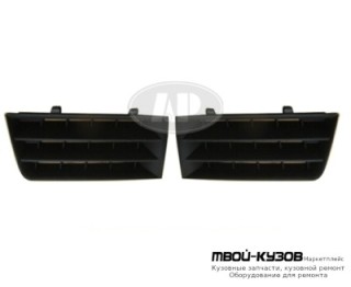 РЕШЕТКА РАДИАТОРА ЛЕВАЯ + ПРАВАЯ (КОМПЛЕКТ) (ТАЙВАНЬ) для Renault MEGANE (2003-2007)