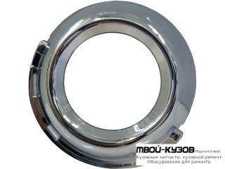 РЕШЕТКА БАМПЕРА ПЕРЕДНИЙ ЛЕВАЯ СТОРОНА С ОТВЕРСТИЯМИ ПОД ПРОТИВОТУМАННЫЕ ФАРЫ ХРОМ (АРГЕНТИНА) для Peugeot 307 (2005-)