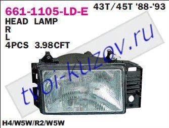tipo фара левая 661-1105L-LD-E