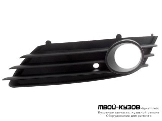 РЕШЕТКА БАМПЕРА ПЕРЕДНИЙ ЛЕВАЯ СТОРОНА С ОТВЕРСТИЯМИ ПОД ПРОТИВОТУМАННЫЕ ФАРЫ (5 ДВ) (ТАЙВАНЬ) для Opel ASTRA H (06.2004-)