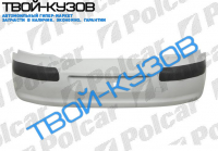 307 01-08 БАМПЕР ЗАДНИЙ H/B ГРУНТ С НАКЛАДКАМИ КОМПЛЕКТ