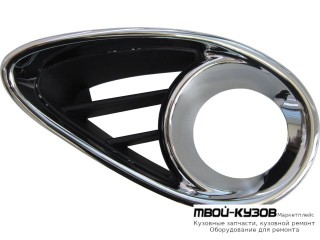 РЕШЕТКА БАМПЕРА ПЕРЕДНИЙ ЛЕВАЯ СТОРОНА С ОТВЕРСТИЯМИ ПОД ПРОТИВОТУМАННЫЕ ФАРЫ (КИТАЙ) для Infiniti FX 35 / 37/50 (2008-)