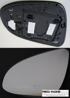 СТЕКЛО ЗЕРКАЛА ЛЕВАЯ СТОРОНА С ПОДОГРЕВОМ (КИТАЙ) для Toyota CAMRY V50 (2011-)