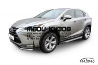 AFZDAALLNX03 - ПОРОГИ-ПОДНОЖКИ (КОМПЛЕКТ) (Arbori) Lexus NX (2014-2017)