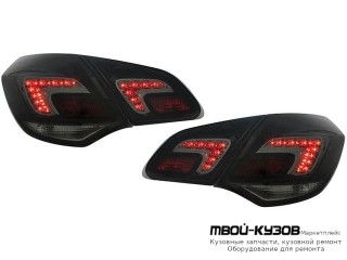 ФОНАРЬ ЗАДНИЙ ВНЕШНИЙ+ВНУТР ЛЕВАЯ + ПРАВАЯ (КОМПЛЕКТ) (5 дв) ТЮНИНГ С ДИОД ТОНИР ВНУТРИ (DEPO) ХРОМ для Opel ASTRA J (2009-)