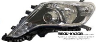 ФАРА ЛЕВАЯ + ПРАВАЯ (КОМПЛЕКТ) ТЮНИНГ ЛИНЗОВАННАЯ С ДИОД ВНУТРИ (DEPO) ЧЁРНЫЙ для Toyota LANDCRUISER PRADO 150 (2009-2017)