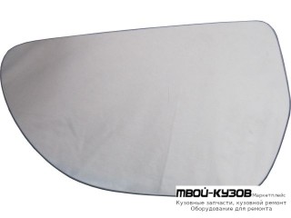 СТЕКЛО ЗЕРКАЛА ЛЕВАЯ СТОРОНА С ПОДОГРЕВОМ (КИТАЙ) для Skoda OCTAVIA (2008-2012), Audi A3 (2008-2011), Audi A4 (2007-2011), Audi A5 (2007-)