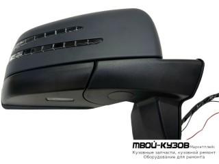 ЗЕРКАЛО ПРАВАЯ СТОРОНА ЭЛЕКТР С ПОДОГРЕВОМ УКАЗАТЕЛЬ ПОВОРОТА ПОДСВЕТ АВТОСКЛАДЫВ SIDE ASSIST (ASPHERICAL) (КИТАЙ) для Mercedes W463 (1992-) GELENDEWAGEN