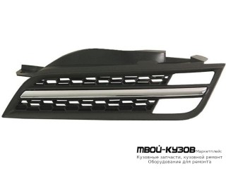 РЕШЕТКА РАДИАТОРА ЛЕВАЯ СТОРОНА ЧЁРНЫЙ-ХРОМ (ТАЙВАНЬ) для Nissan MICRA (2003-)