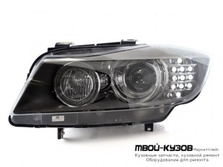 ФАРА ЛЕВАЯ СТОРОНА С КОРРЕКТОР , (КСЕНОН) -D1S- , П/ ДИОД УКАЗАТЕЛЬ ПОВОРОТА (DEPO) ЧЁРНЫЙ для BMW E90 СЕДАН / E91 УНИВЕРСАЛ (3 SERIES) (2004-)