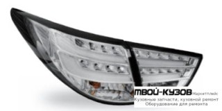 ФОНАРЬ ЗАДНИЙ ВНЕШНИЙ+ВНУТР ЛЕВАЯ + ПРАВАЯ (КОМПЛЕКТ) ТЮНИНГ С ДИОД (JUNYAN) ВНУТРИ ХРОМ для Hyundai IX35 (2010-)