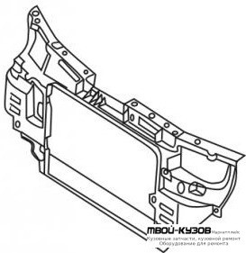 СУППОРТ РАДИАТОРА VR6 (ТАЙВАНЬ) для Volkswagen SHARAN (10.1995 - 03.2000) / FD GALAXY (07.1995 - 03.2000) / SEAT ALHAMBRA (05.1996 - 03.2000), Ford GALAXY (07.1995 - 03.2000) / VOLKSWAGEN SHARAN (10.1995 - 03.2000) / SEAT ALHAMBRA (05.1996 - 03.2000)