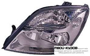 ФАРА ЛЕВАЯ СТОРОНА ПОД КОРРЕКТОР ВНУТРИ (DEPO) ХРОМ для Renault SCENIC (08.1999 - 2003)