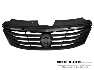 РЕШЕТКА РАДИАТОРА ЧЁРНЫЙ (КИТАЙ) для Renault LOGAN (2005-2014)