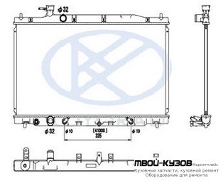 РАДИАТОР ОХЛАЖДЕНИЯ AT (KOYO) для Honda CRV (2006-2011)