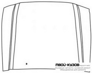 КАПОТ (ТАЙВАНЬ) для Toyota LANDCRUISER PRADO 90 (04.1996 - 09.2002)