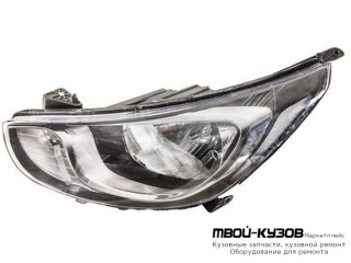 ФАРА ЛЕВАЯ СТОРОНА С КОРРЕКТОР (DEPO) для Hyundai SOLARIS (2011-)