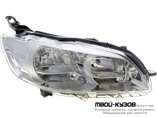 ФАРА ПРАВАЯ СТОРОНА +/- КОРРЕКТОР (КИТАЙ) для Peugeot 301 (2013-)