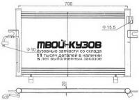 94299K - РАДИАТОР КОНДИЦИОНЕРА (КИТАЙ) Nissan Primera P11 (1997-1999)