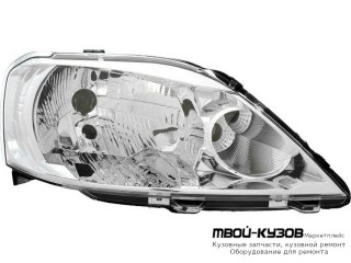 ФАРА ПРАВАЯ СТОРОНА ВНУТРИ ХРОМ для Renault LOGAN (2005-2014)