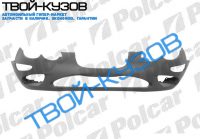 300M 99-04 БАМПЕР ПЕРЕДНИЙ ГРУНТ БЕЗ ОТВЕРСТИЙ ПОД ОМЫВАТЕЛИ ФАР