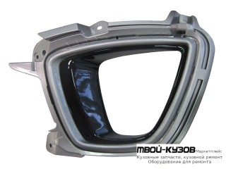 РЕШЕТКА БАМПЕРА ПЕРЕДНИЙ ЛЕВАЯ СТОРОНА С ОТВЕРСТИЯМИ ПОД ПРОТИВОТУМАННЫЕ ФАРЫ (КИТАЙ) для KIA SORENTO (2013-)