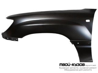 КРЫЛО ПЕРЕДНИЙ ЛЕВАЯ СТОРОНА С ОТВ ПОД ПОВТОРИТЕЛЬ , ПОД МОЛДИНГ (КИТАЙ) для Toyota LANDCRUISER 100 (1998-)