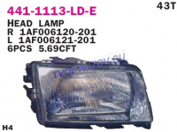 ФАРА правая (под механический и электро корректор)  - для AUDI 100