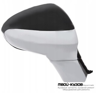 ЗЕРКАЛО ПРАВАЯ СТОРОНА ЭЛЕКТР С ПОДОГРЕВОМ 5 КОНТ , КРЫШК ГРУНТ (CONVEX) (ТАЙВАНЬ) для Opel ZAFIRA (2012-)