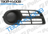 FABIA 04- РЕШЕТКА В БАМПЕРЕ ПРАВАЯ БЕЗ ОТВ ПОД П/Т ФАРУ