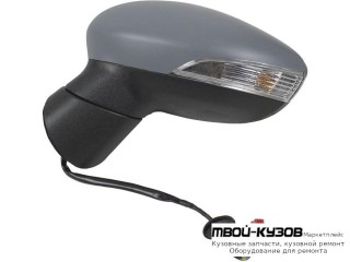 ЗЕРКАЛО ЛЕВАЯ СТОРОНА ЭЛЕКТР С ПОДОГРЕВОМ С УКАЗАТЕЛЬ ПОВОРОТА (ASPHERICAL) (ТАЙВАНЬ) для Ford FIESTA (2008-)