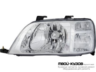 ФАРА ЛЕВАЯ СТОРОНА БЕЗ КОРРЕКТОР (USA) (EAGLE EYES) для Honda CRV (1996-2002)